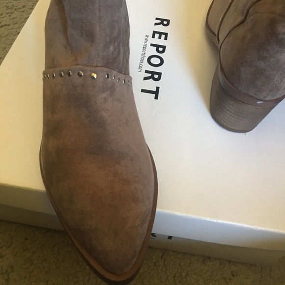 Sexy taupe over the knee boots - Picture 5 of 13